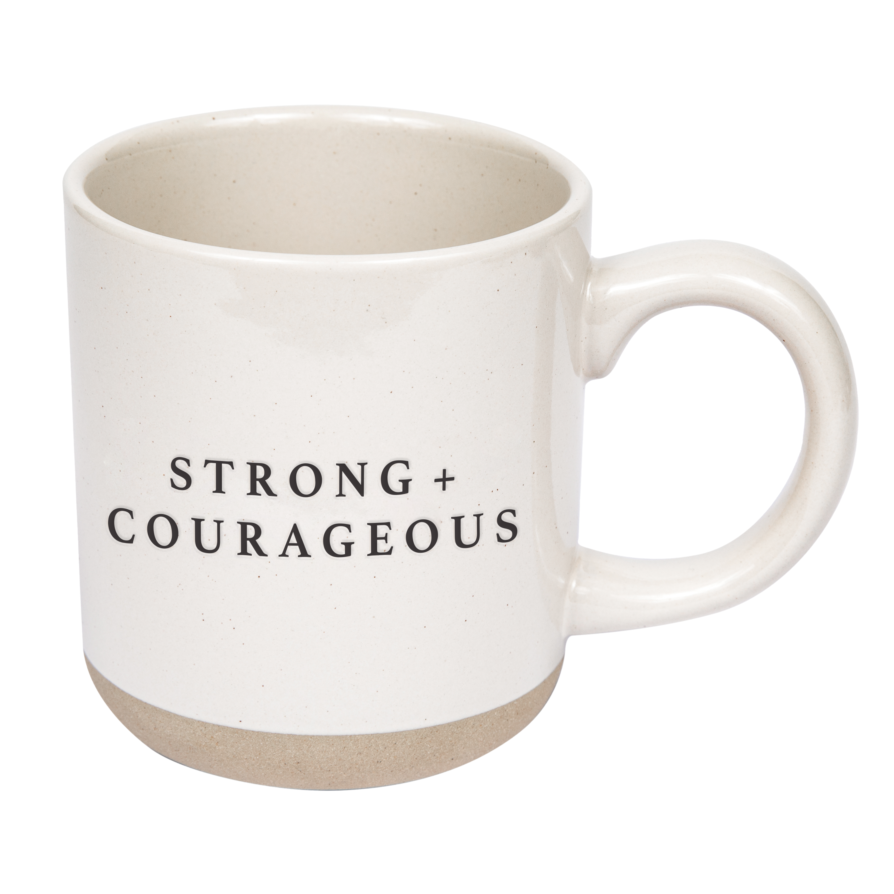 Strong and Courageous Stoneware Coffee Mug