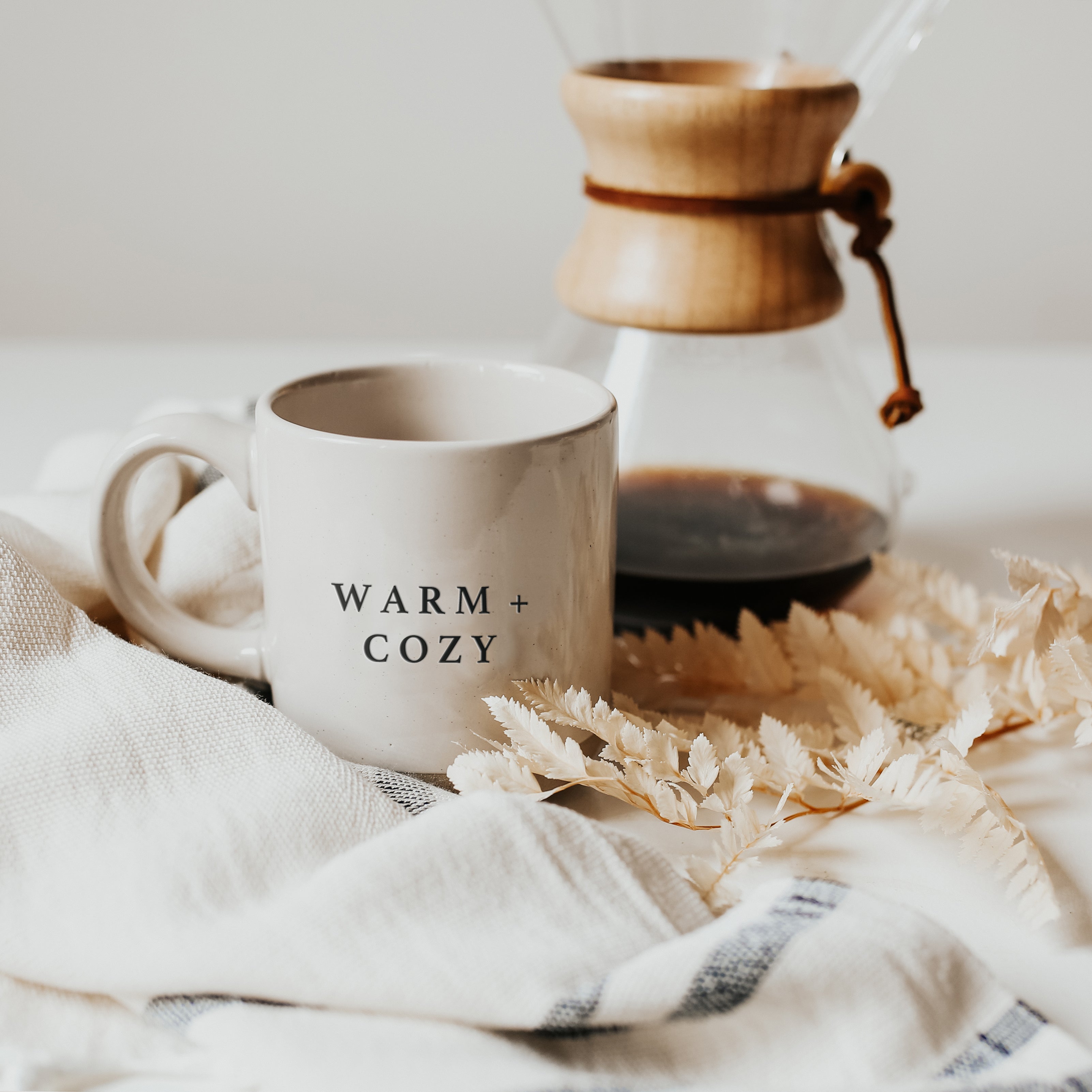 Warm and Cozy Stoneware Coffee Mug