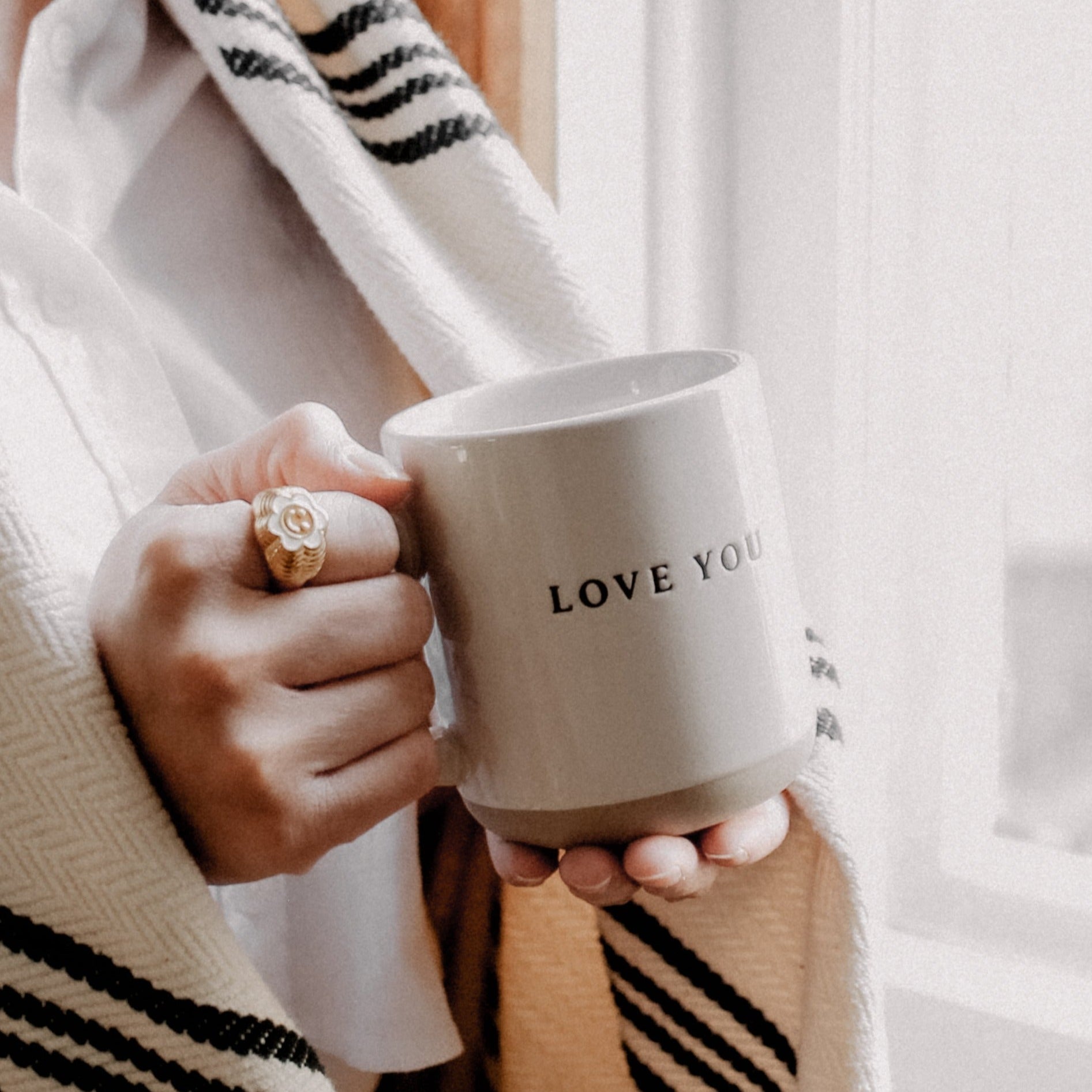 Love You Stoneware Coffee Mug