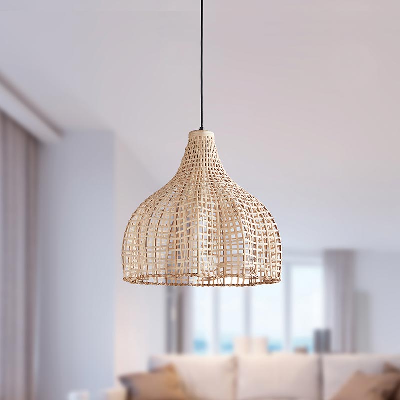 Natural Cane Hanging Lamp