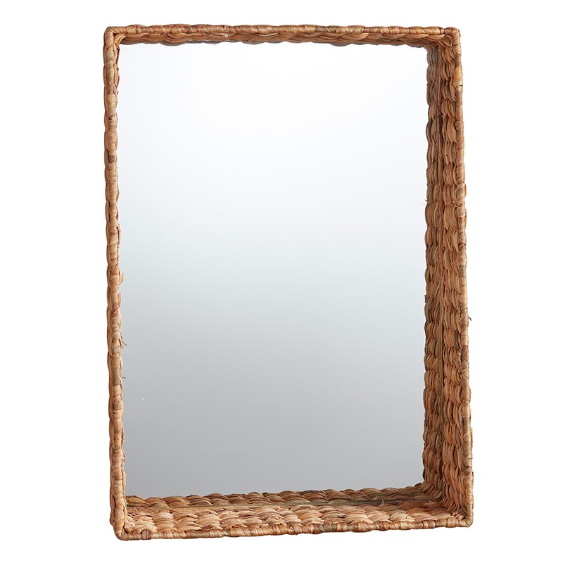 Seagrass Shelf Wall Mirror