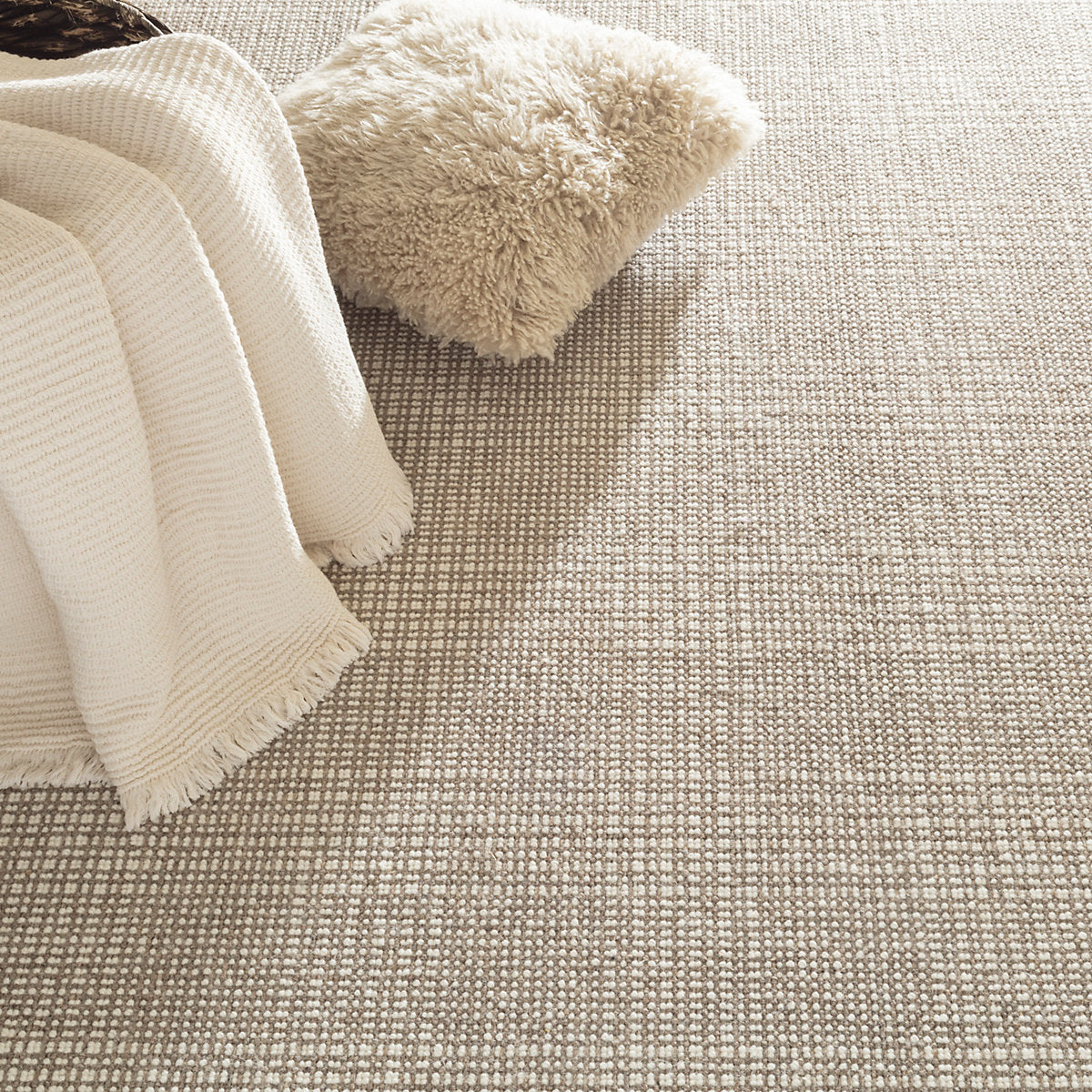 Dash & Albert Checkers Woven Wool Custom Rug