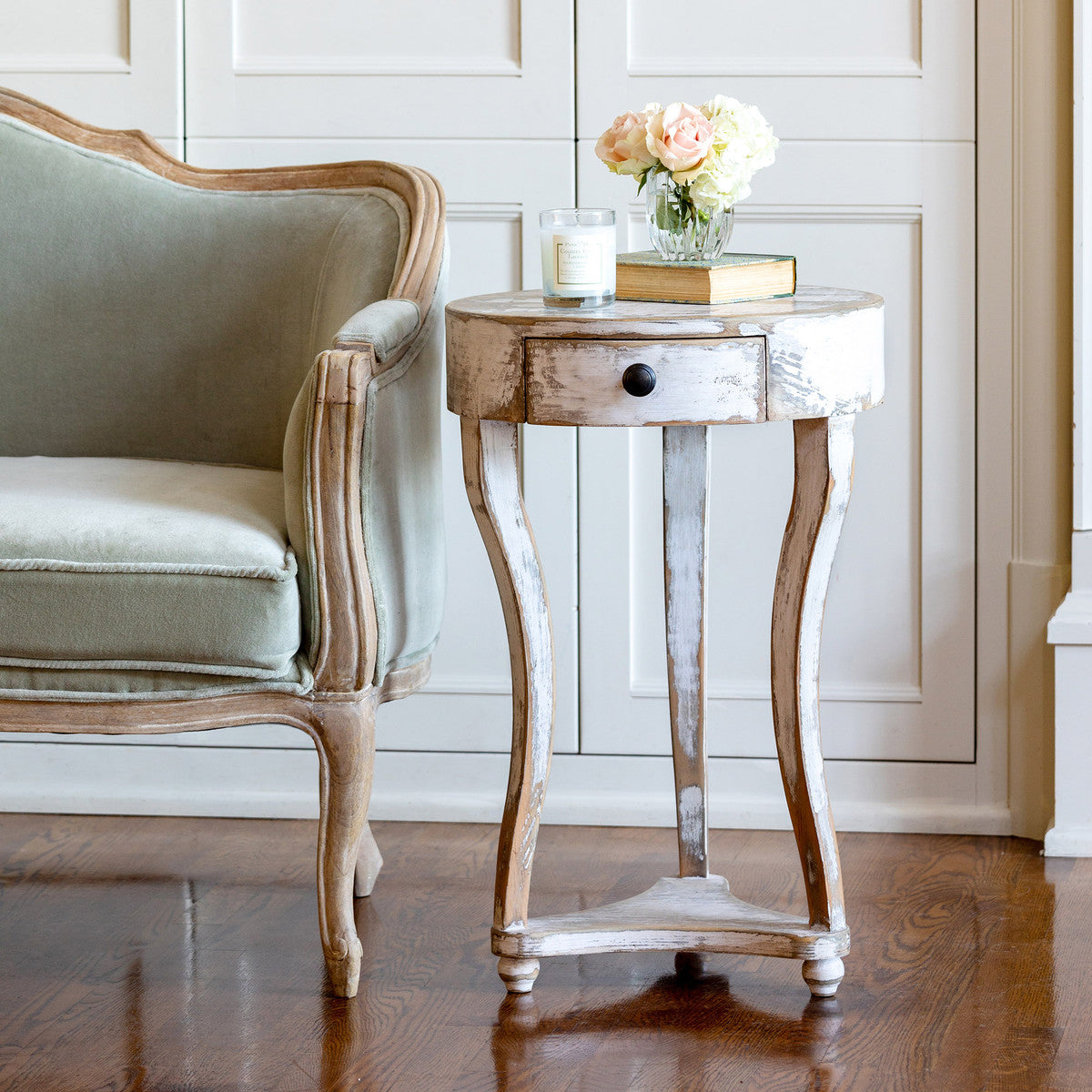 Claudette Wood Accent Table