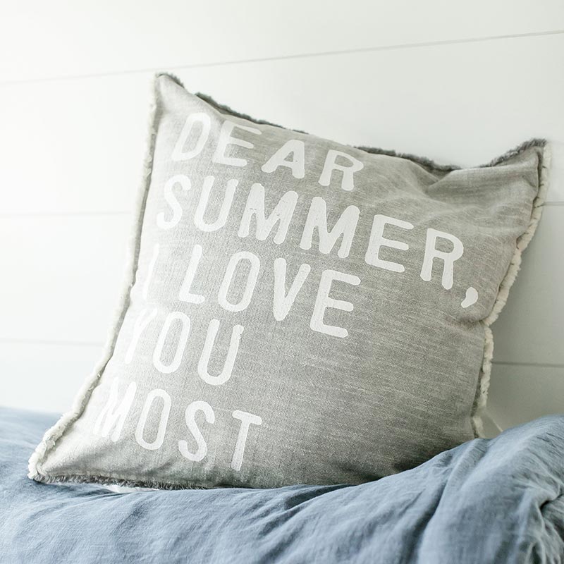 Dear Summer Euro Pillow