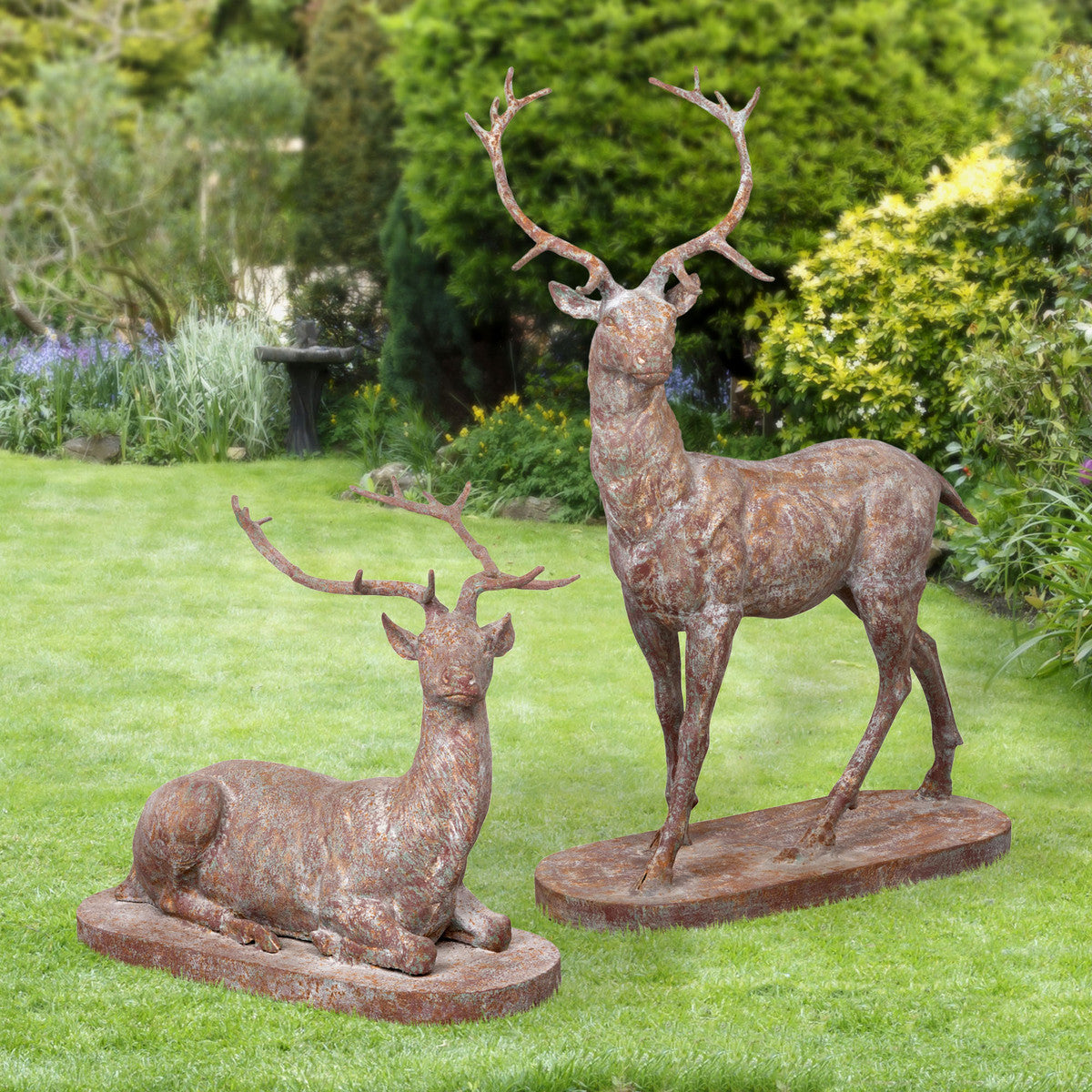 Cast Iron Estate Stags