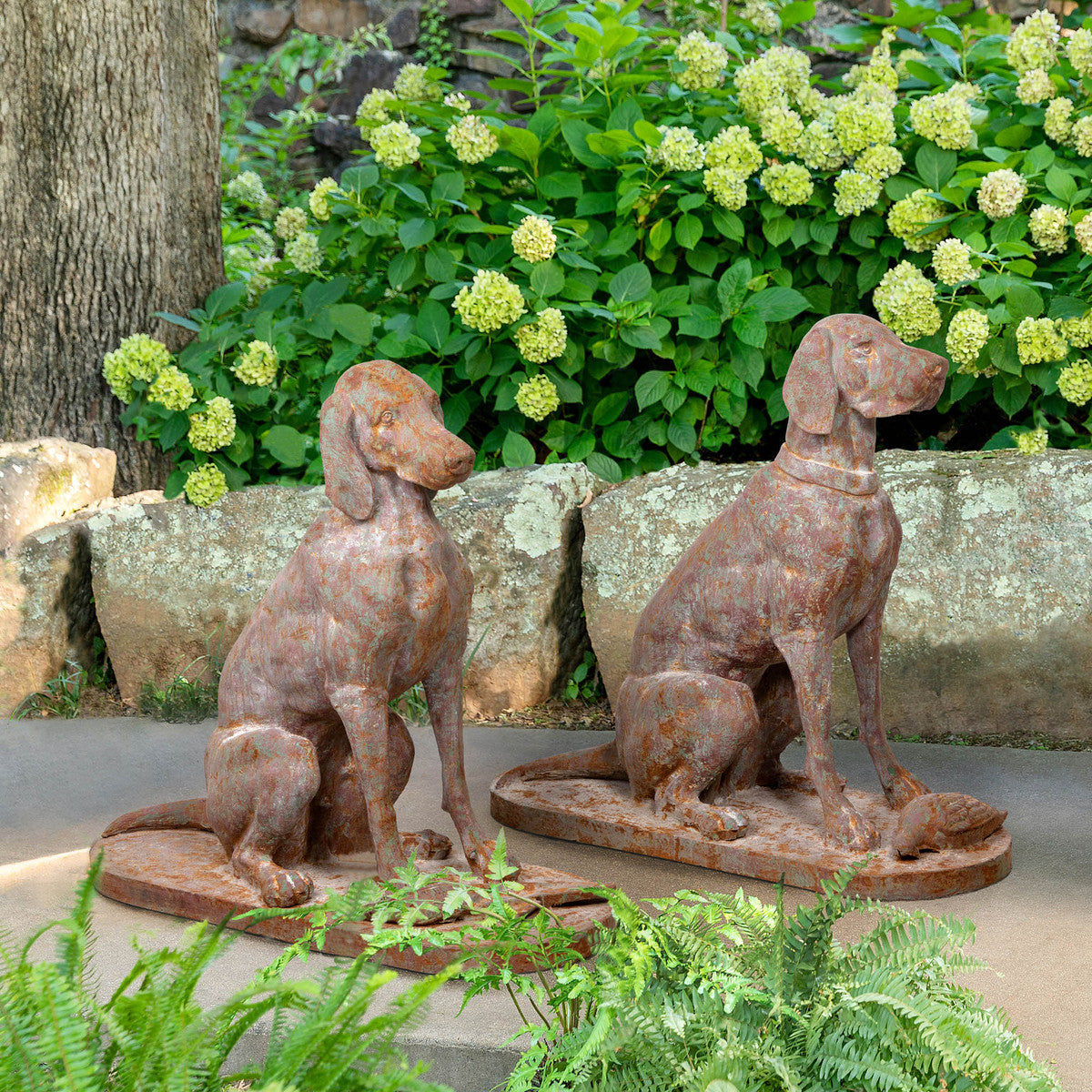 Cast Iron Hound Pair