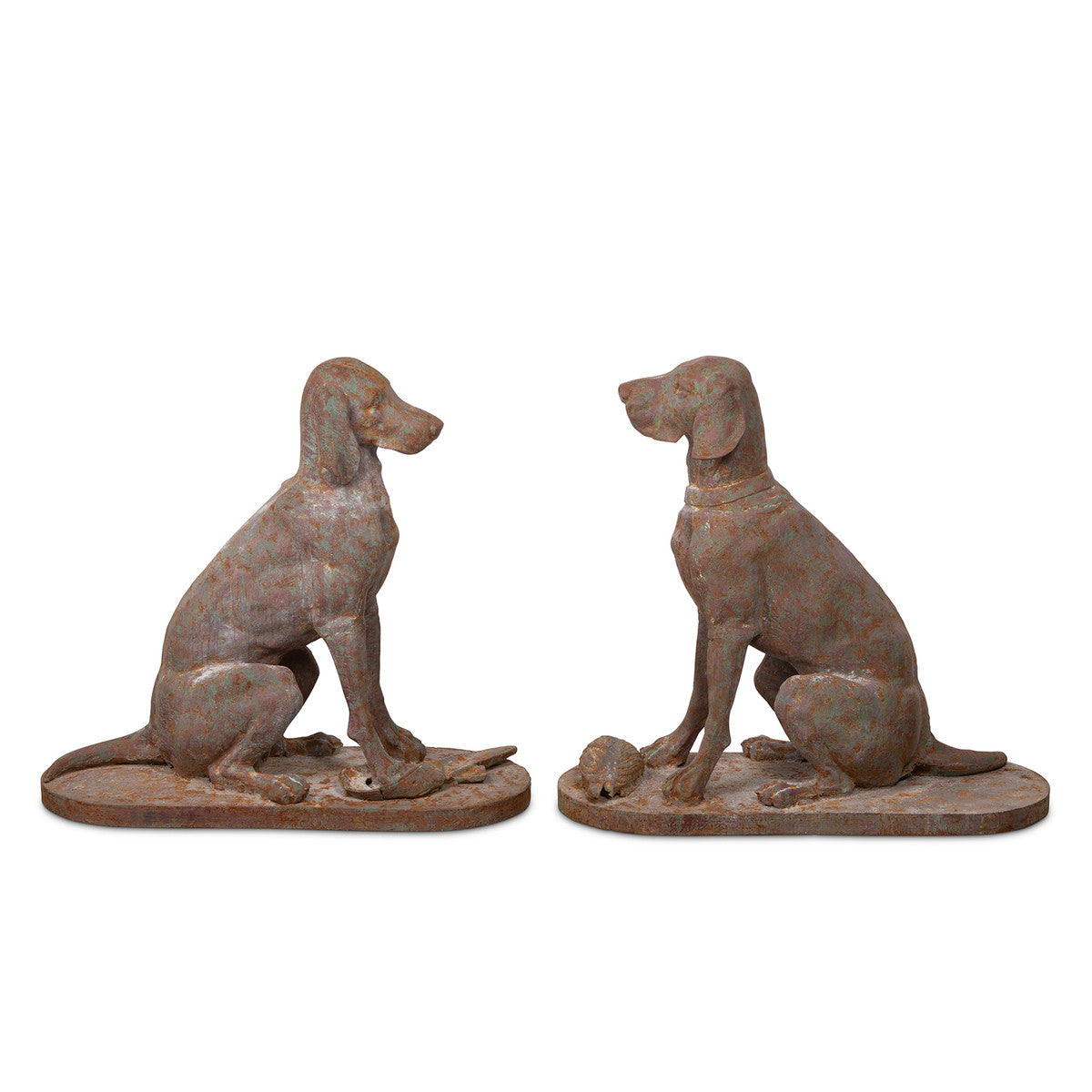 Cast Iron Hound Pair