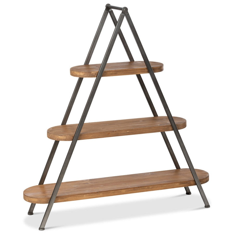 Three Tier Wooden Display Shelf