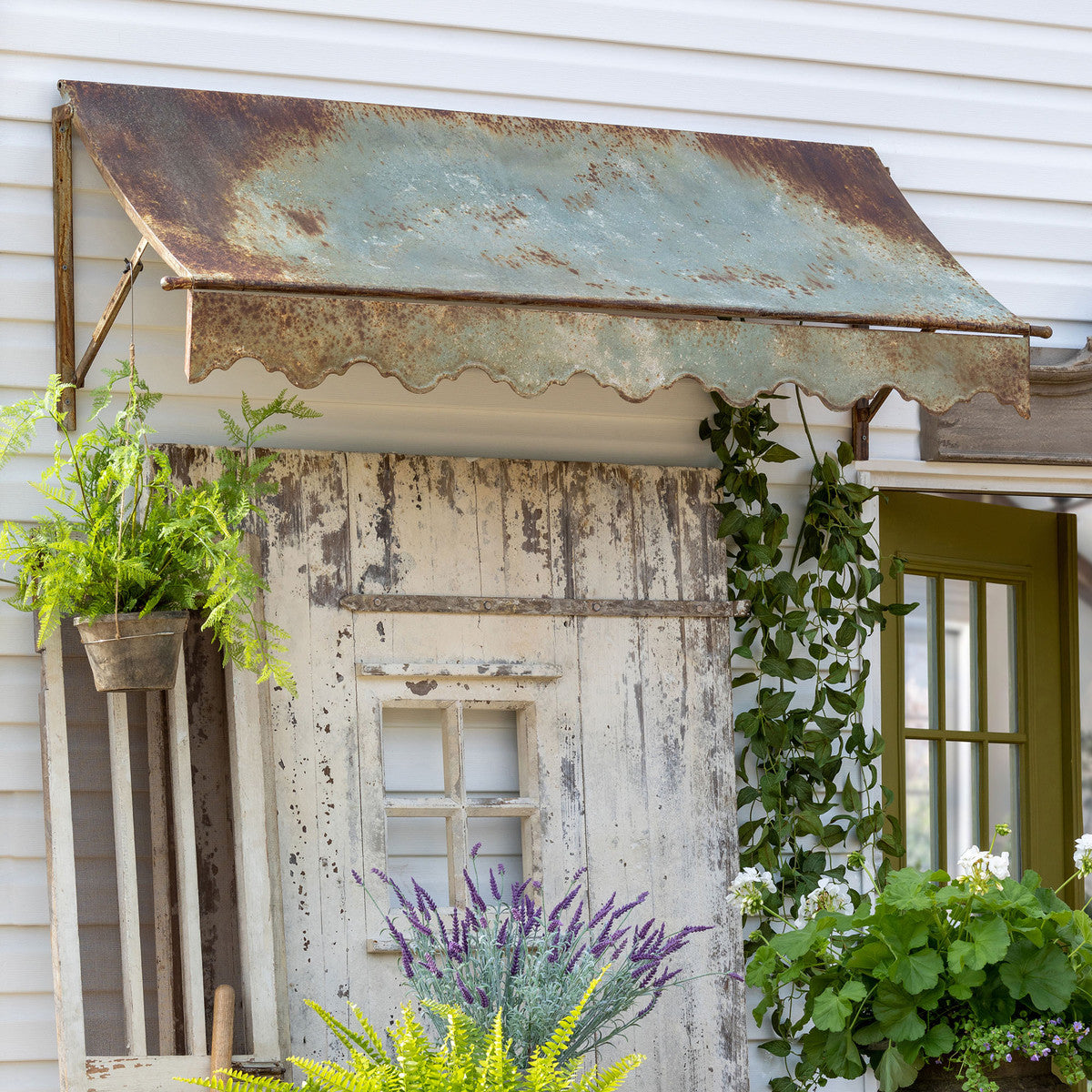 Aged Metal Awning