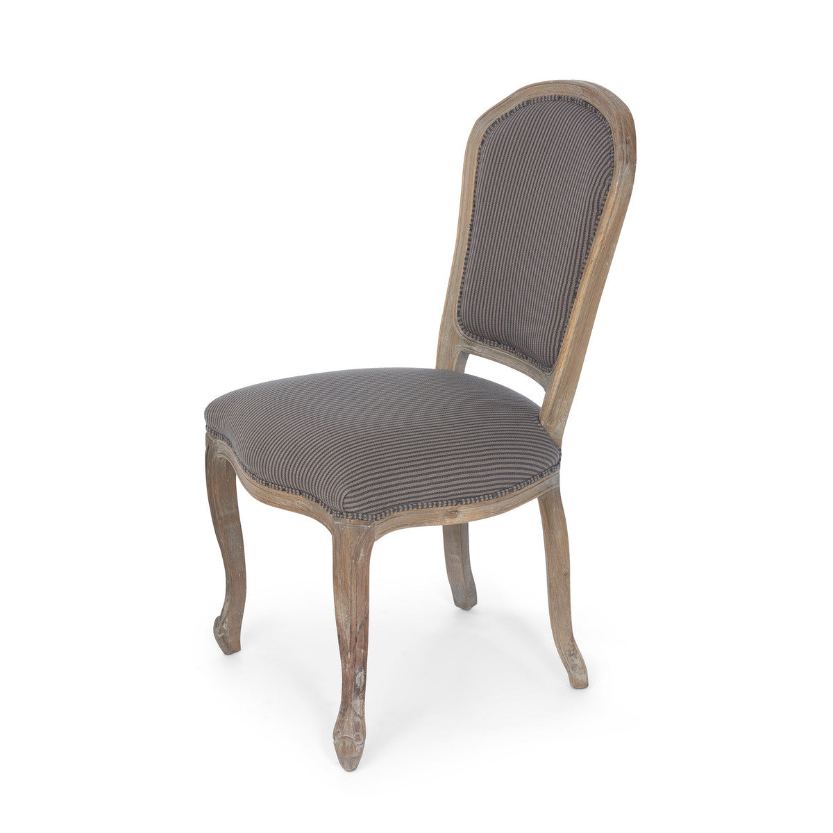 Grey Stripe Dining Chair