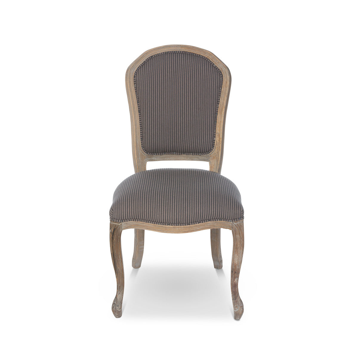 Grey Stripe Dining Chair