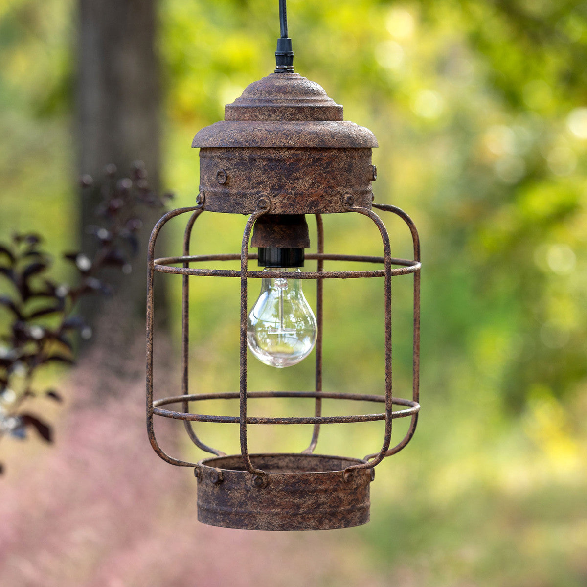 Salvaged Lantern Hanging Light Fixture