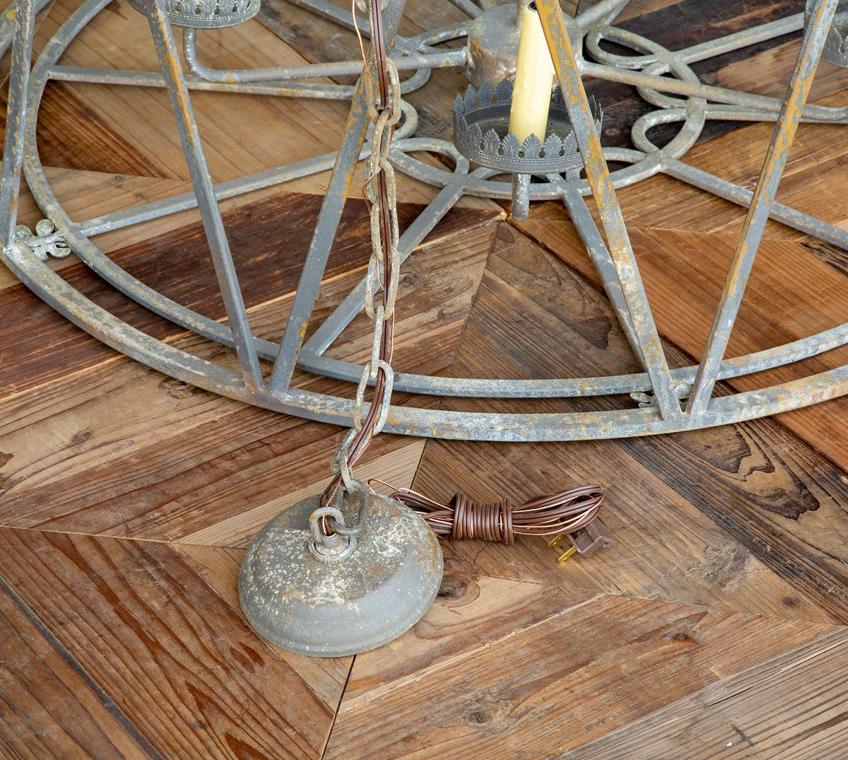 Drum Chandelier With Small Candles