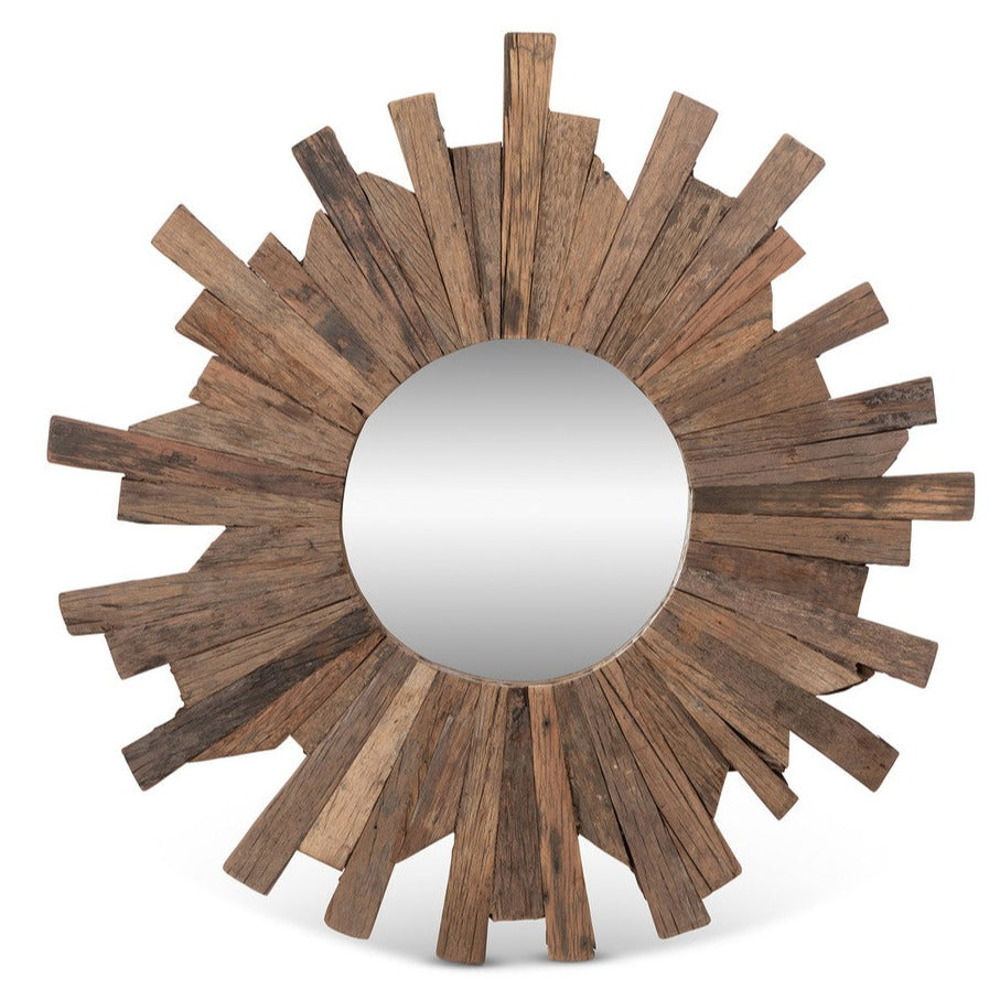 Railway Wood Starburst Mirror