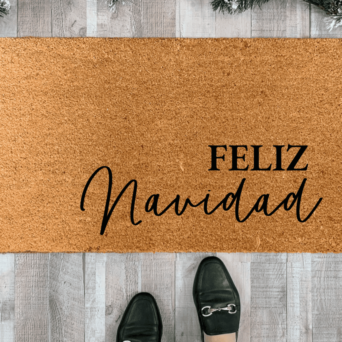 Feliz Navidad Christmas Doormat