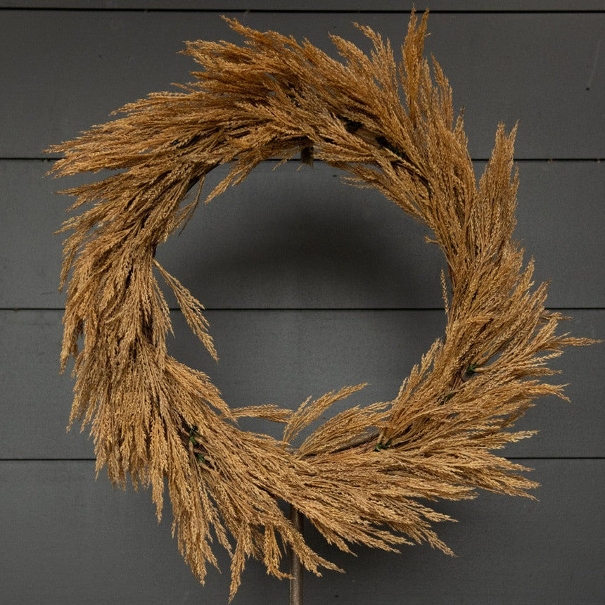 Dark Gold Wheat Wreath