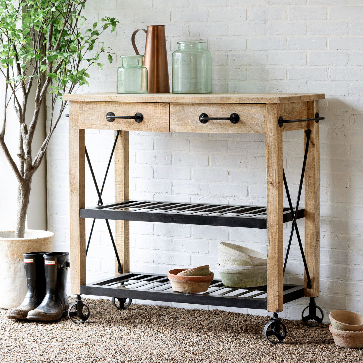 Garden Potting Cart