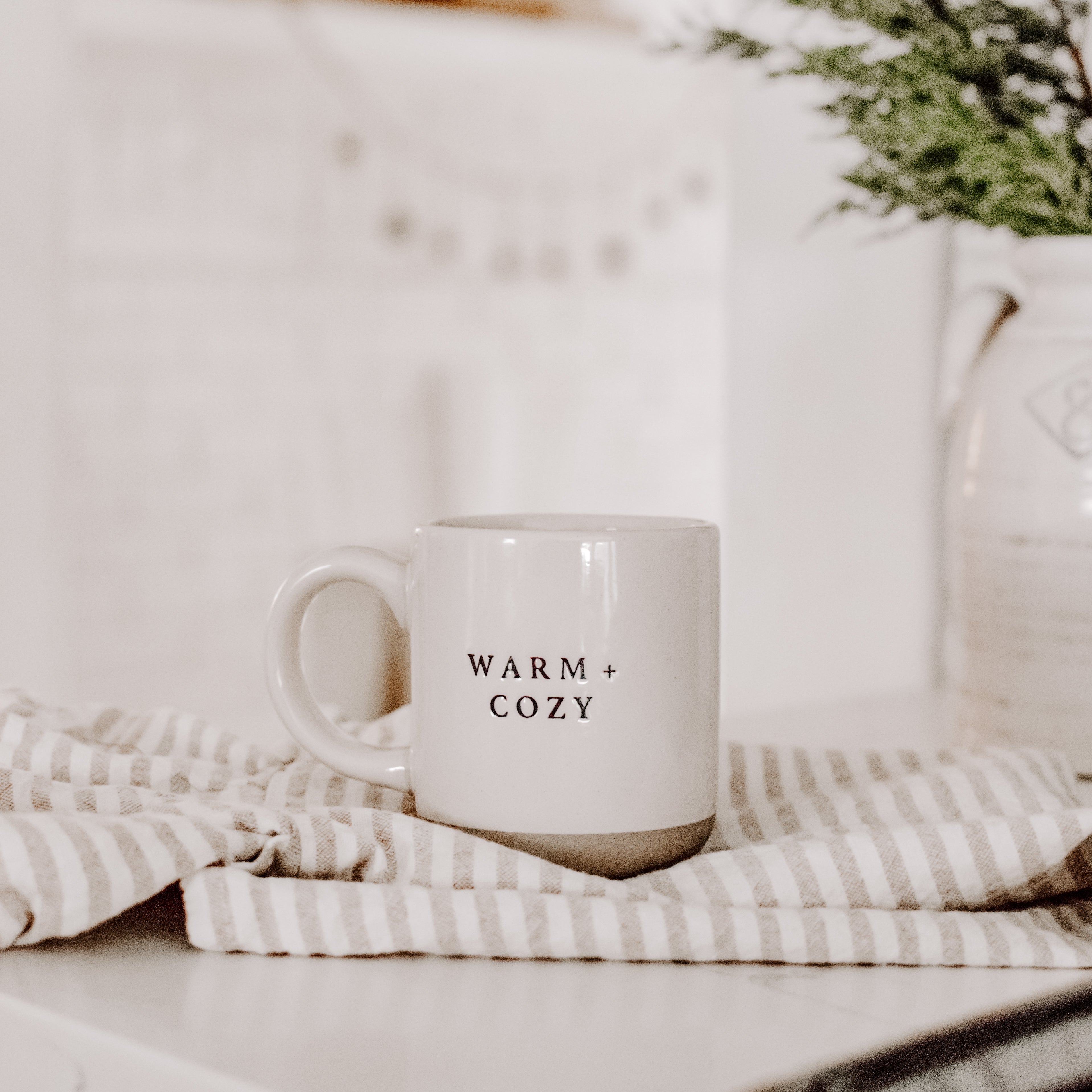 Warm and Cozy Stoneware Coffee Mug