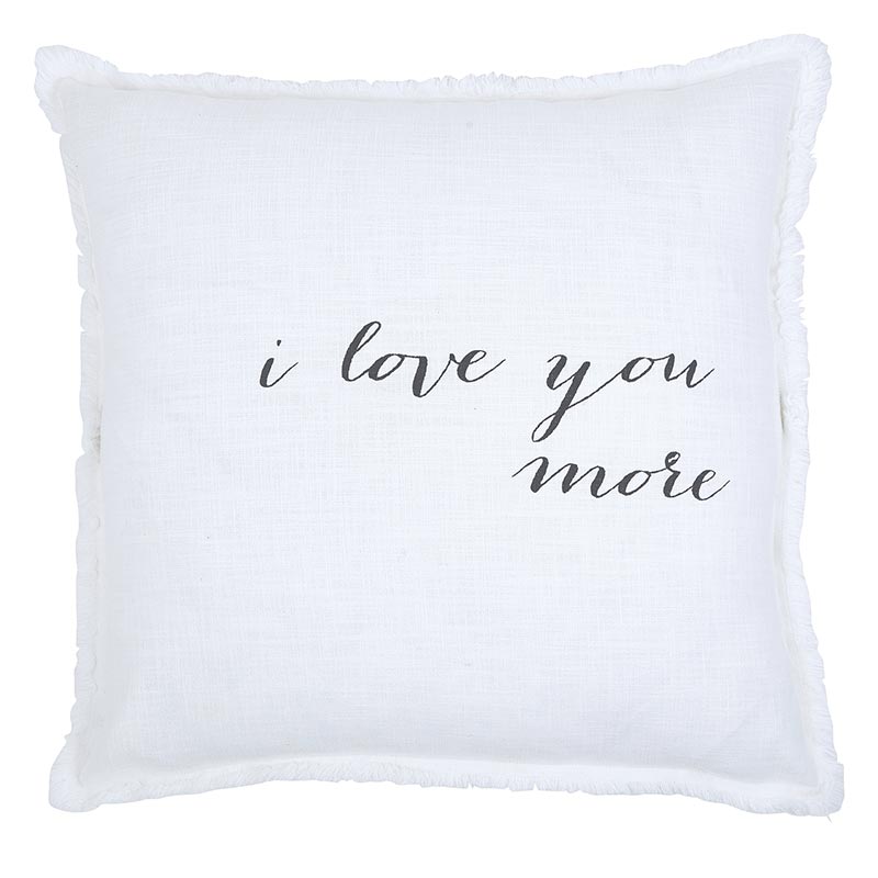 I Love You More Euro Pillow