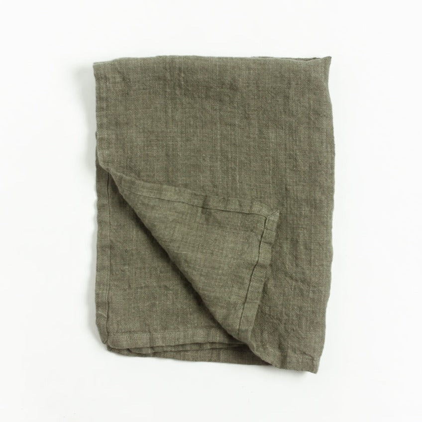 Stone Washed Linen Tea Towel