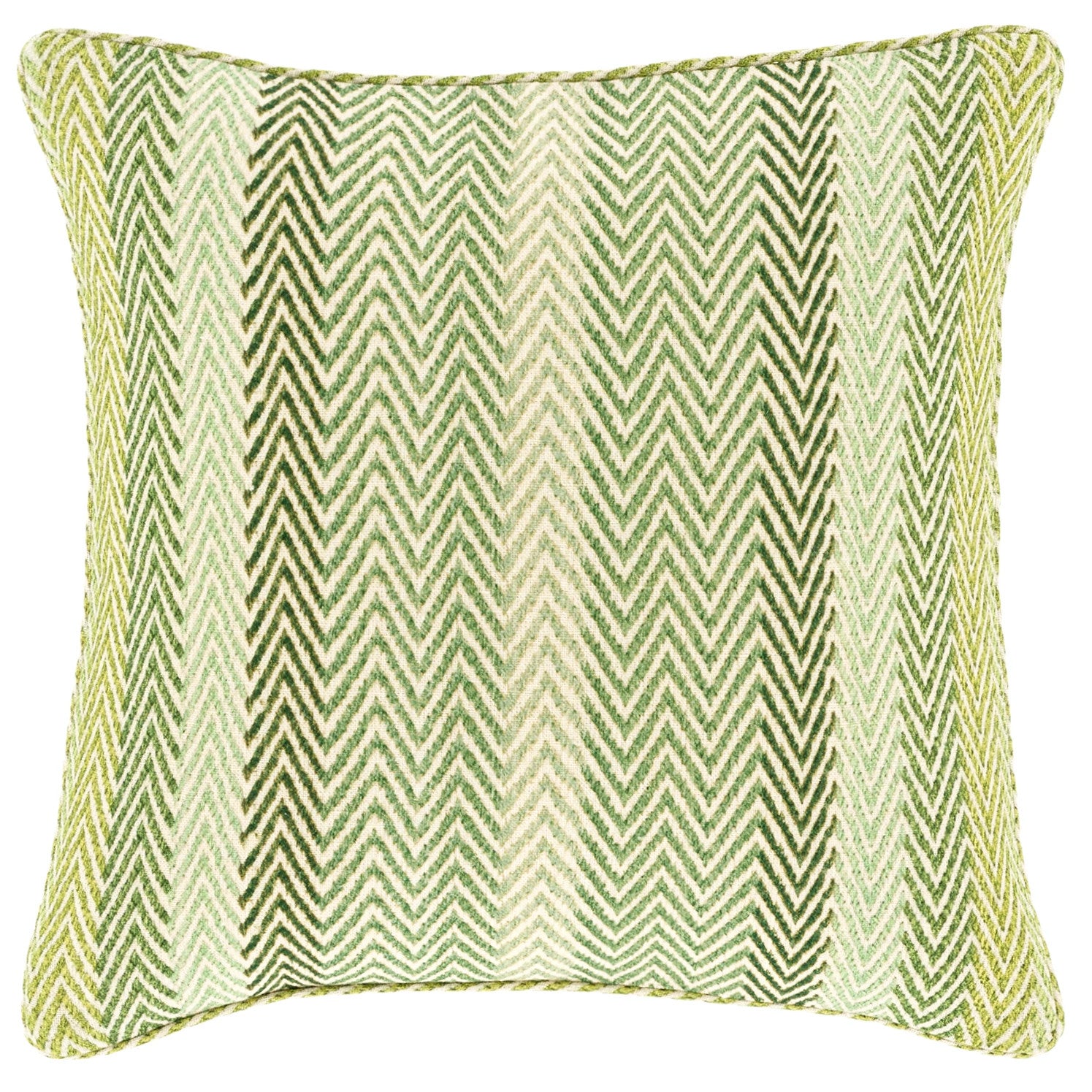 Nip Tuk Linen Green/Ivory Decorative Pillow