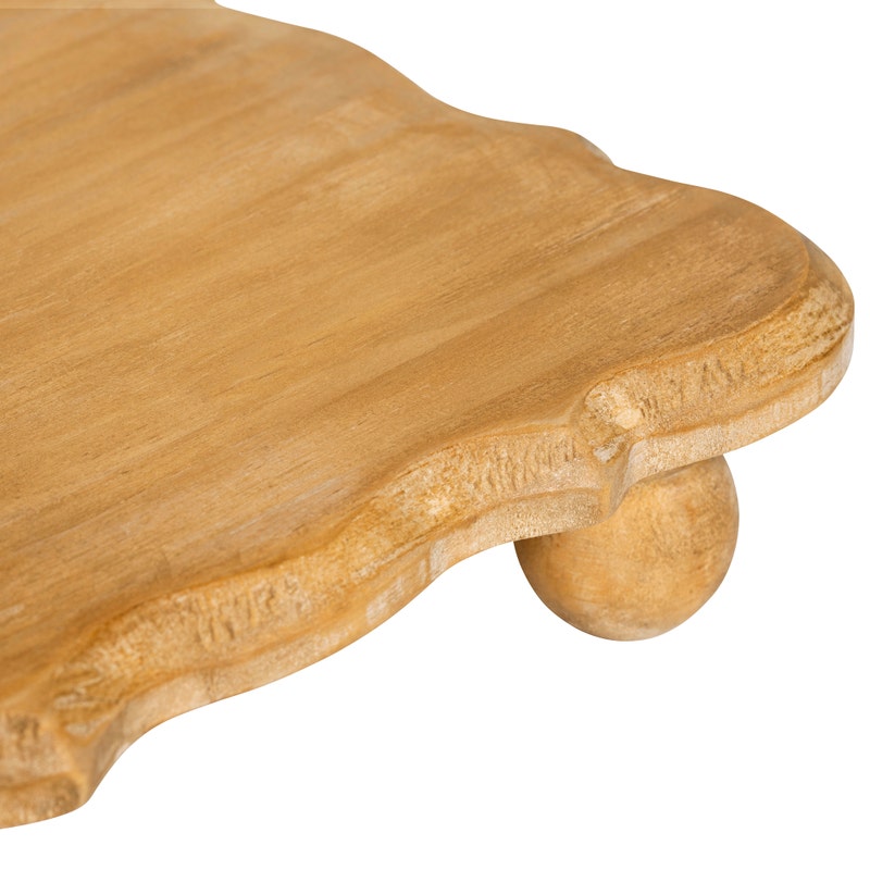 Square Wooden Scalloped Riser Set