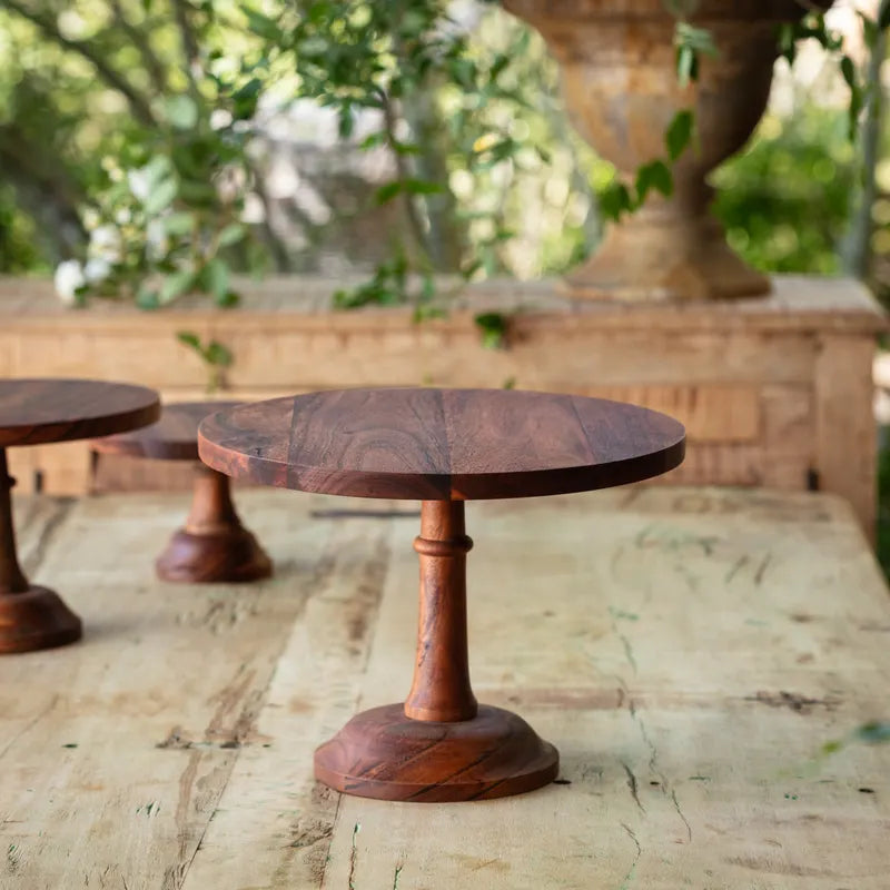 Wooden Cake Stand Set