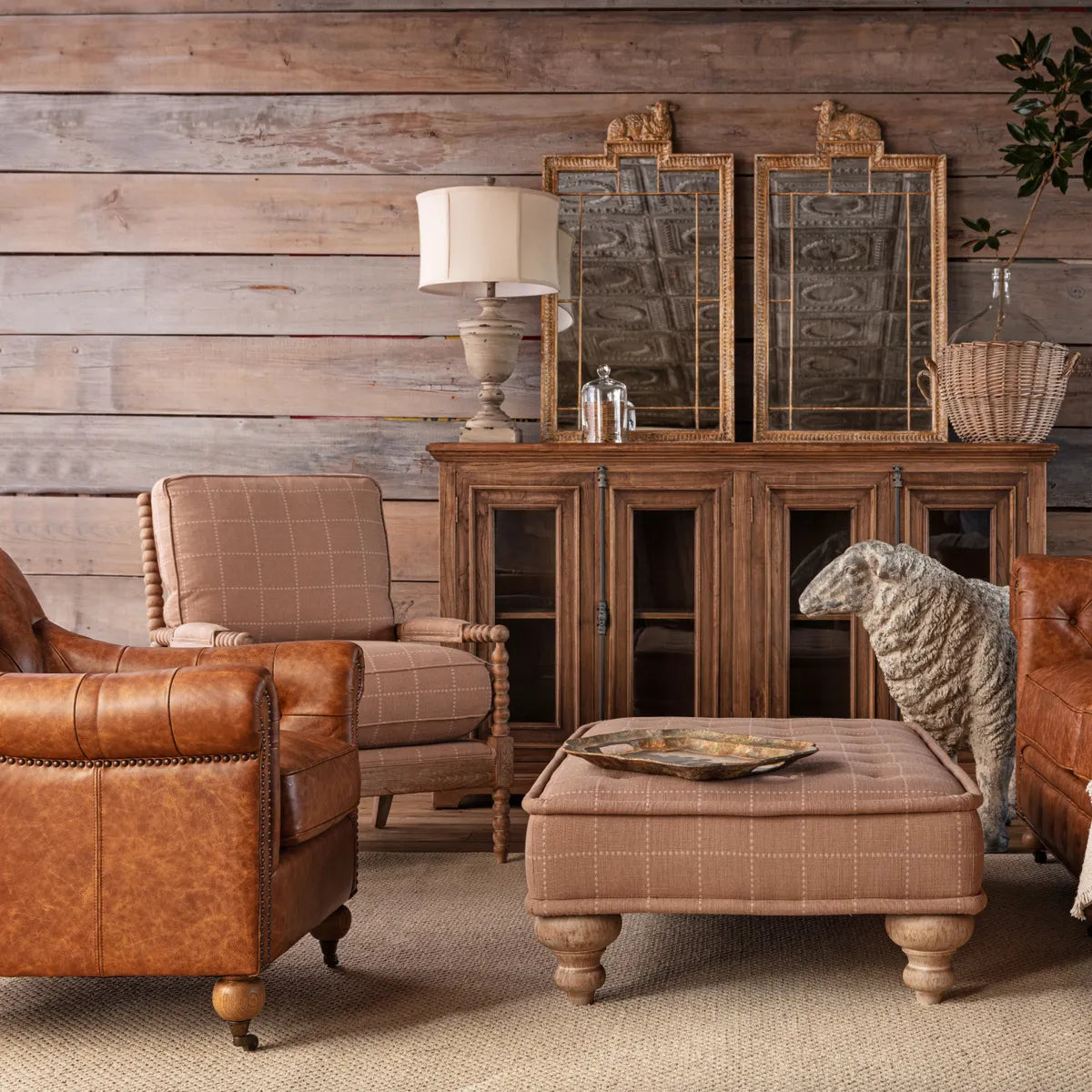 Fawn 1930 Spool Accent Chair