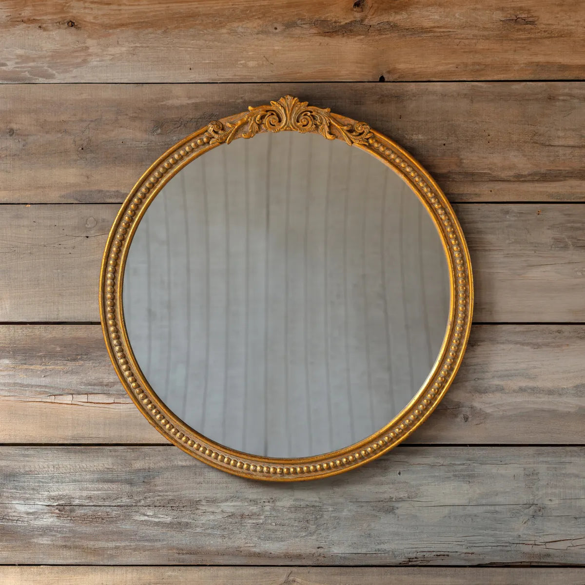 Barrie Gold Round Mirror