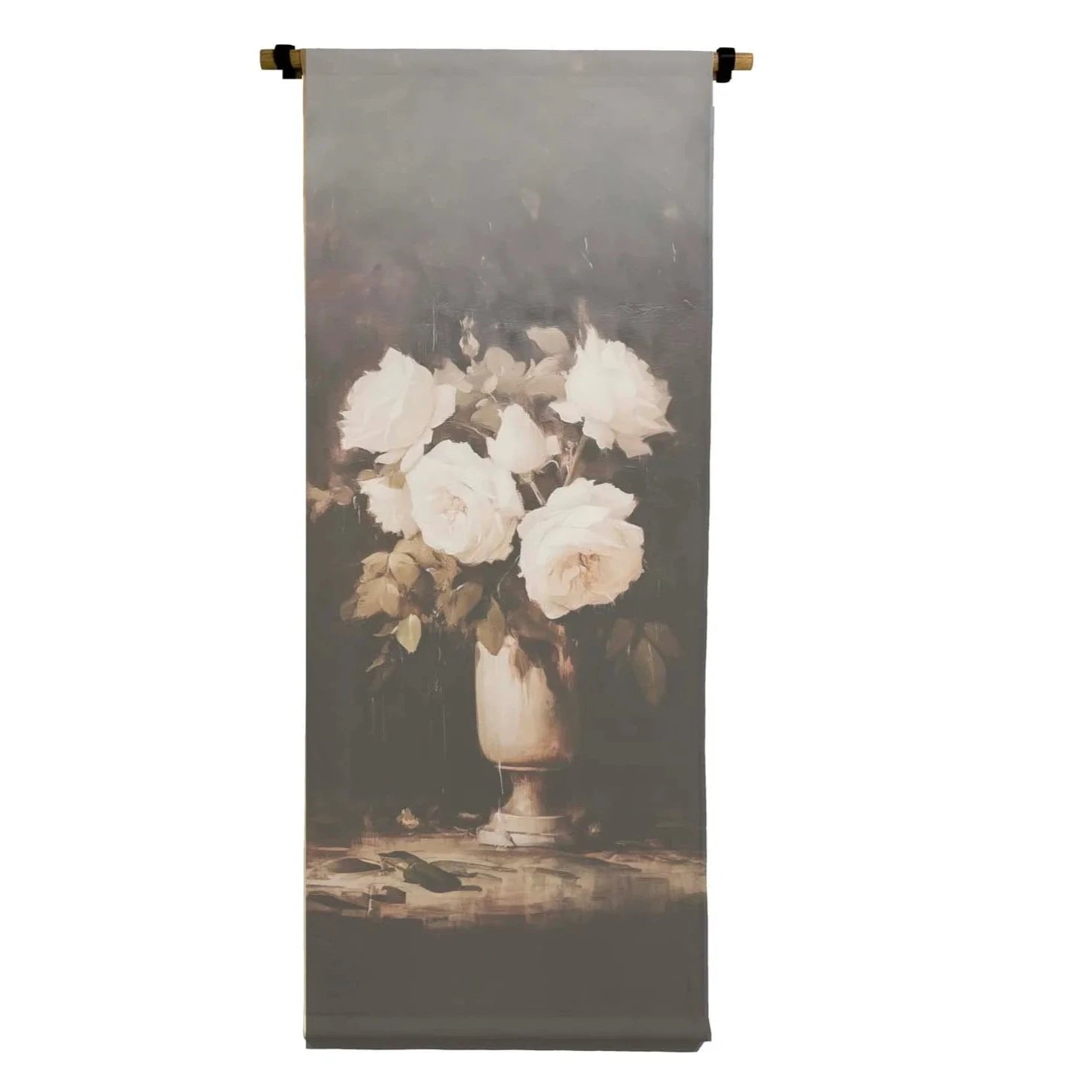 Rose Vertical Canvas Scroll