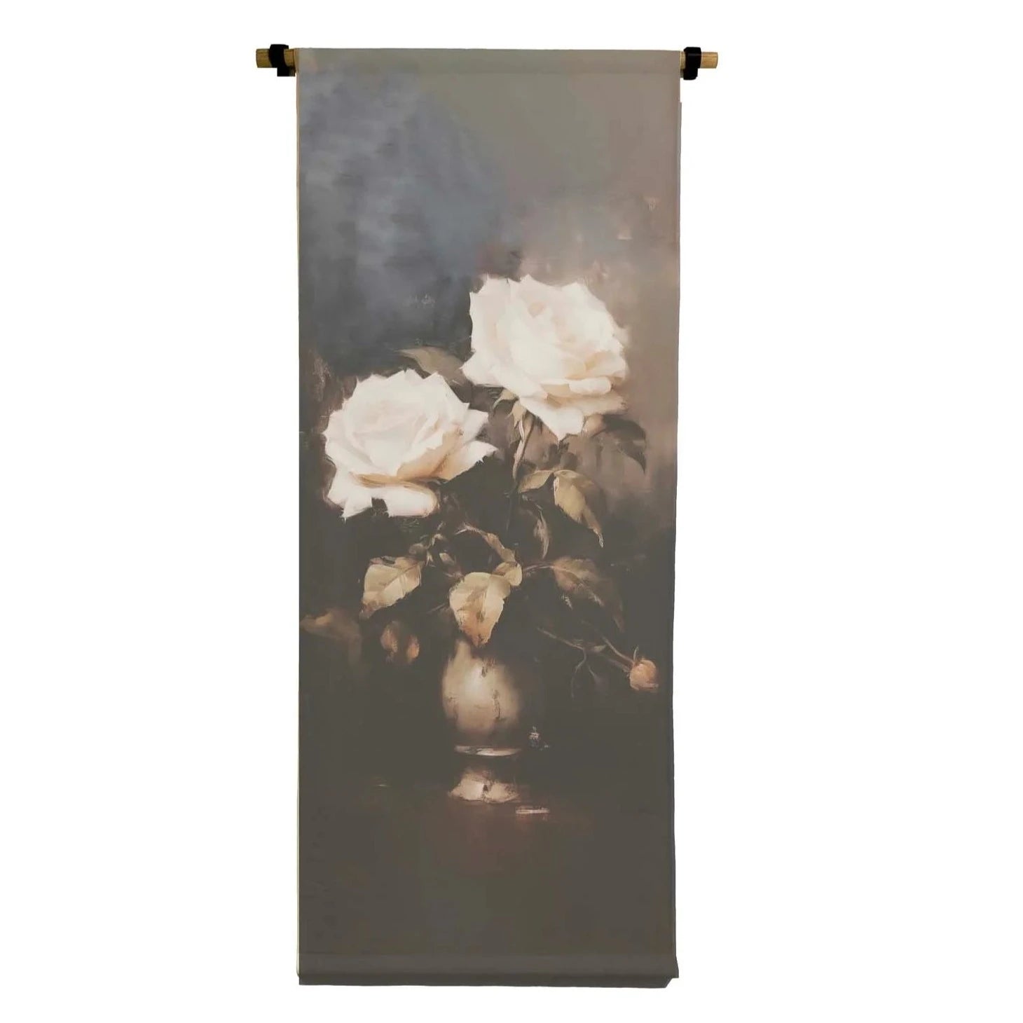 Rose Vertical Canvas Scroll