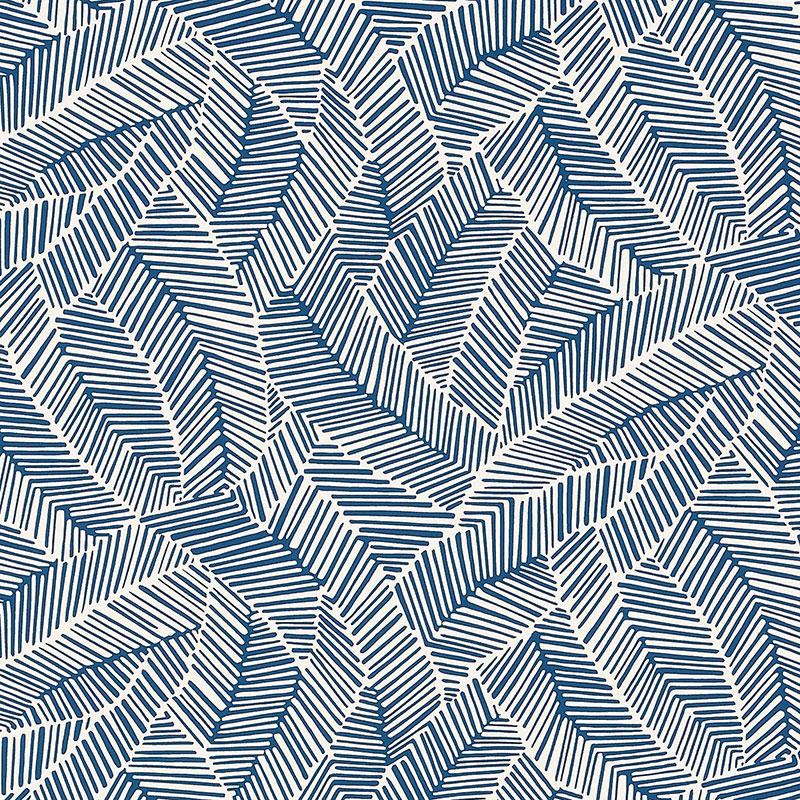 Schumacher Abstract Leaf Print Wallpaper