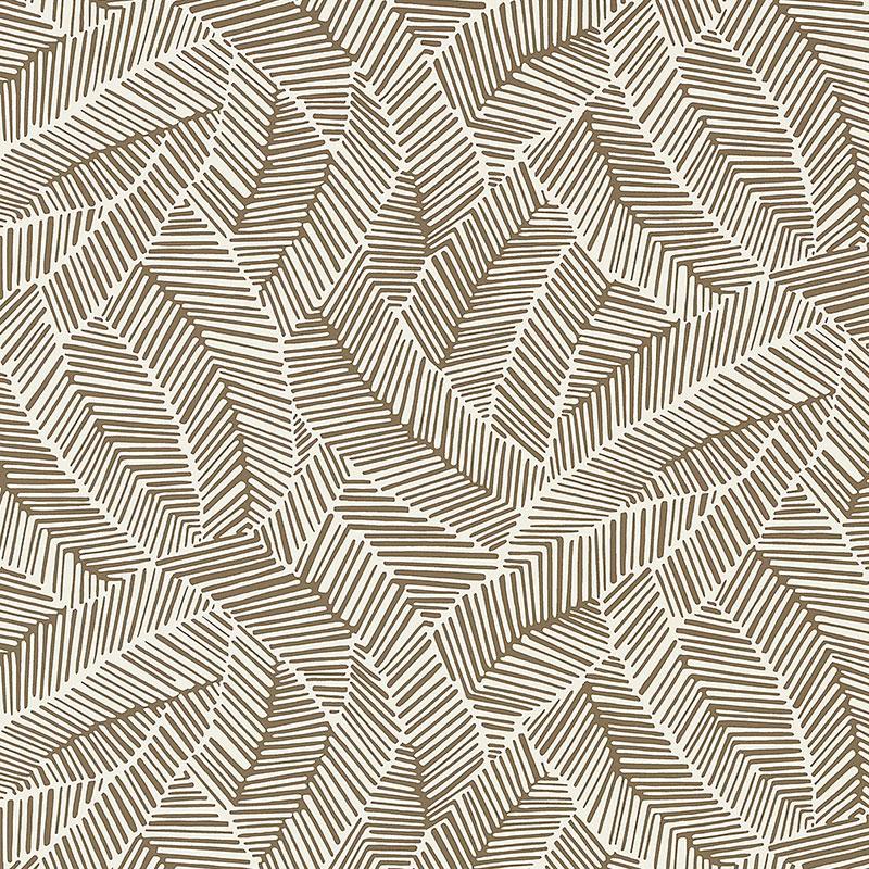 Schumacher Abstract Leaf Print Wallpaper