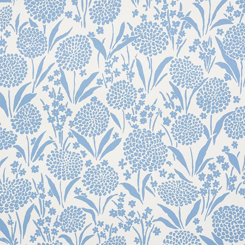 Schumacher Chrysanthemum Print Wallpaper