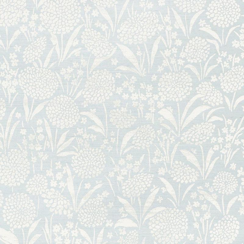 Schumacher Chrysanthemum Sisal Wallpaper