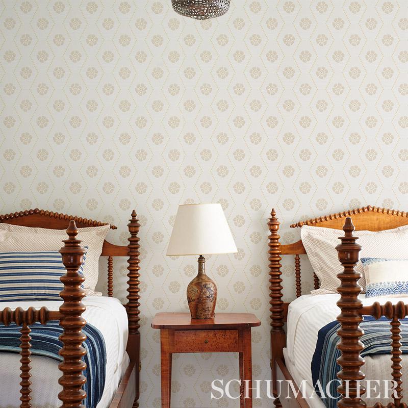 Schumacher Hive Bloom Print Wallpaper