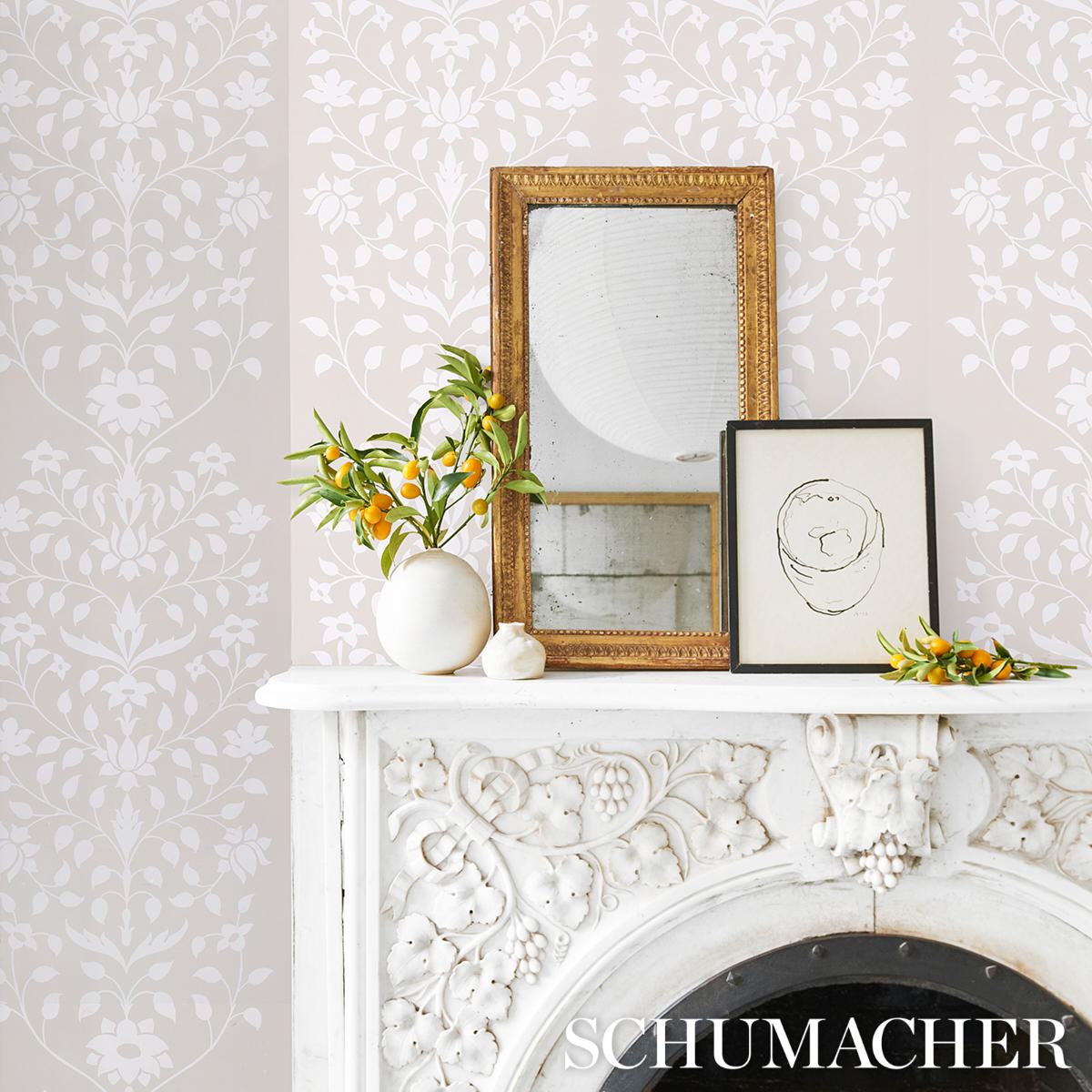 Schumacher Jaipur Mughal Flower Wallpaper