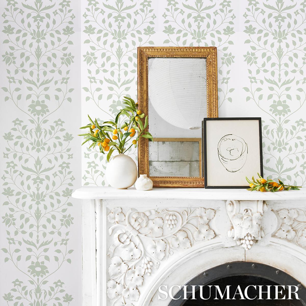 Schumacher Jaipur Mughal Flower Wallpaper