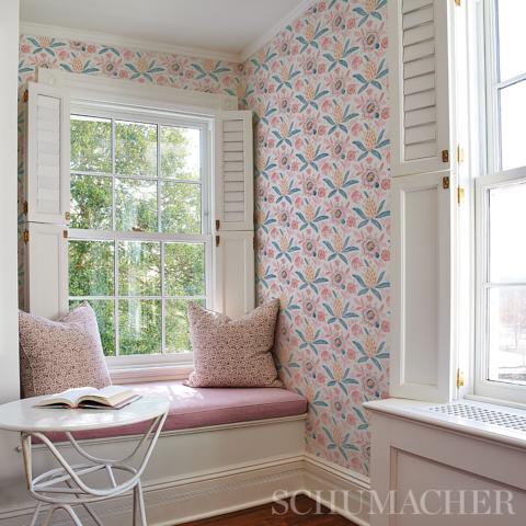 Schumacher Lafayette Botanical Wallpaper