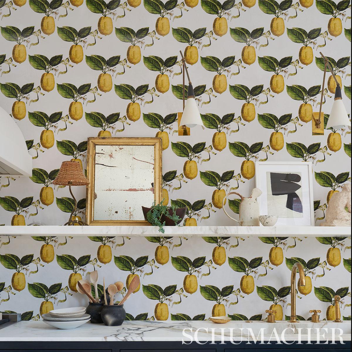 Schumacher Le Citron Wallpaper