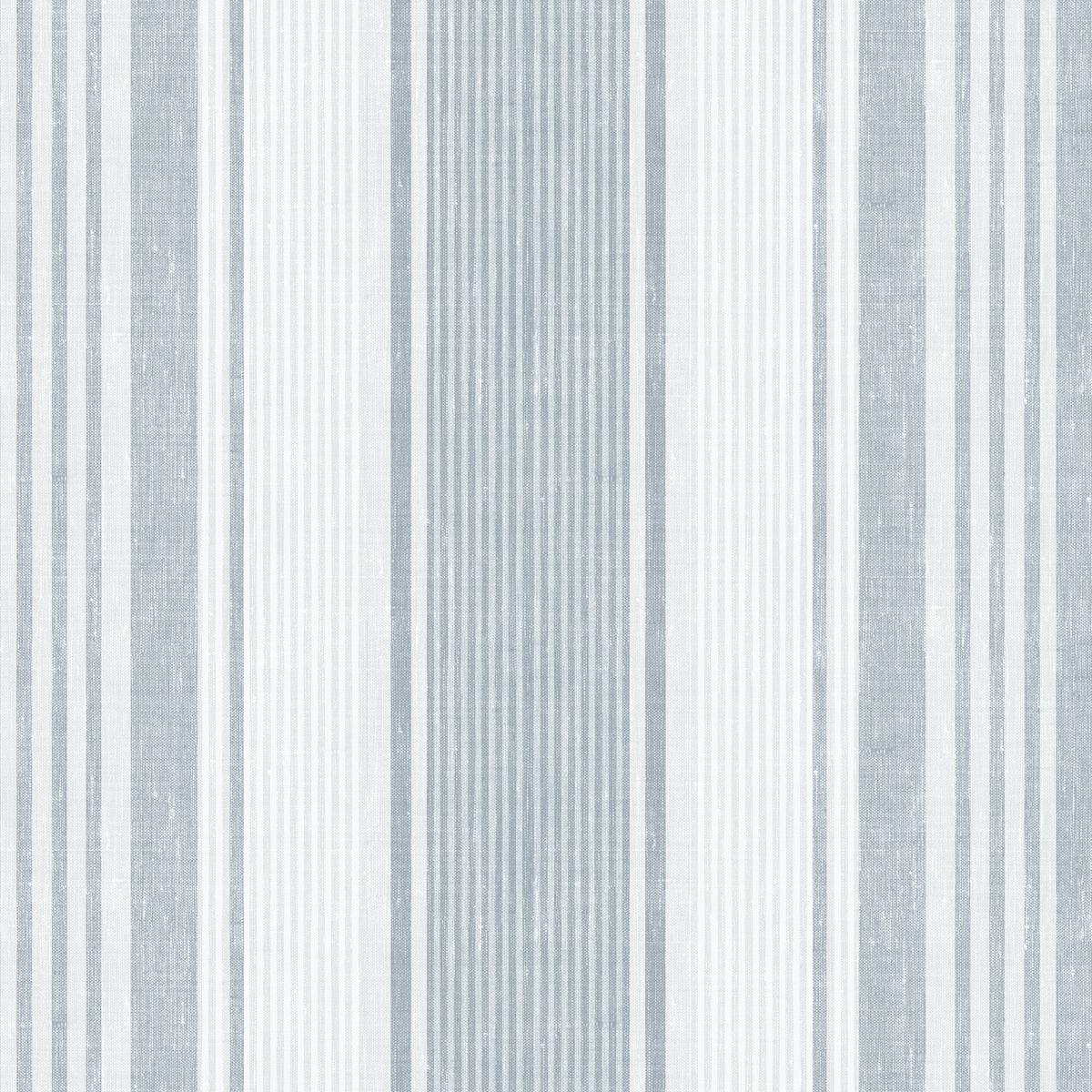 Schumacher Linen Stripe Wallpaper