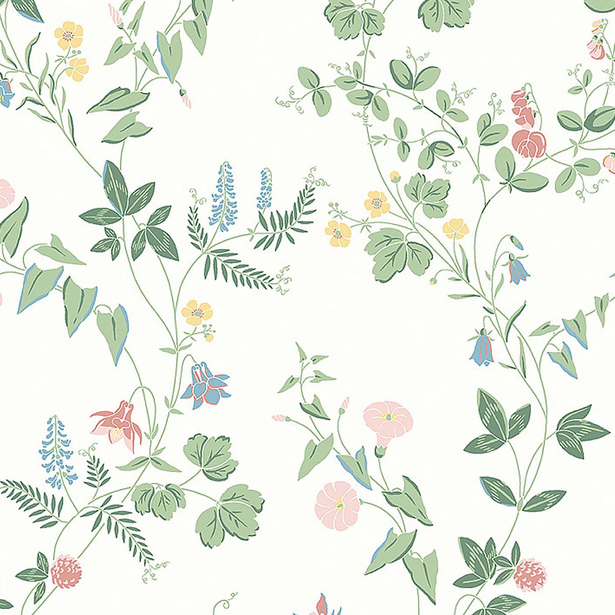 Schumacher Midsummers Eve Print Wallpaper