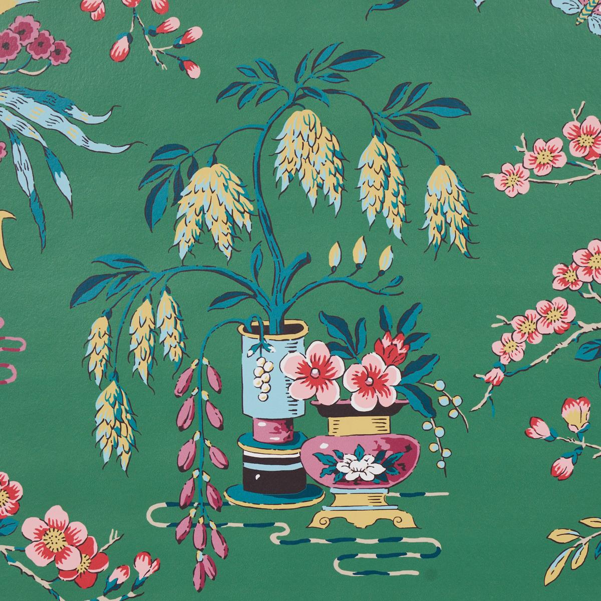 Schumacher Ming Vase Wallpaper