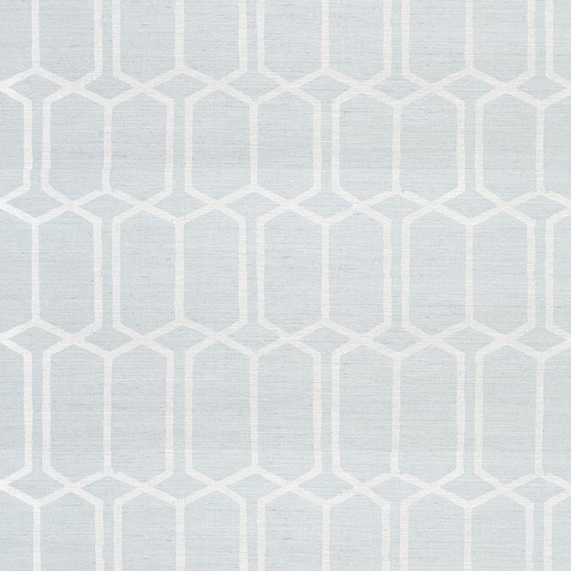 Schumacher Modern Trellis Sisal Wallpaper