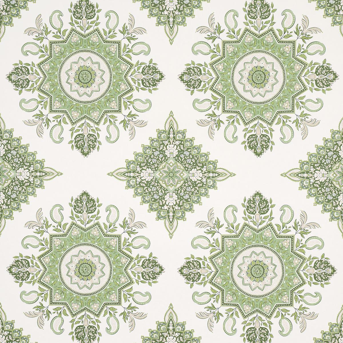 Schumacher Montecito Medallion Wallpaper