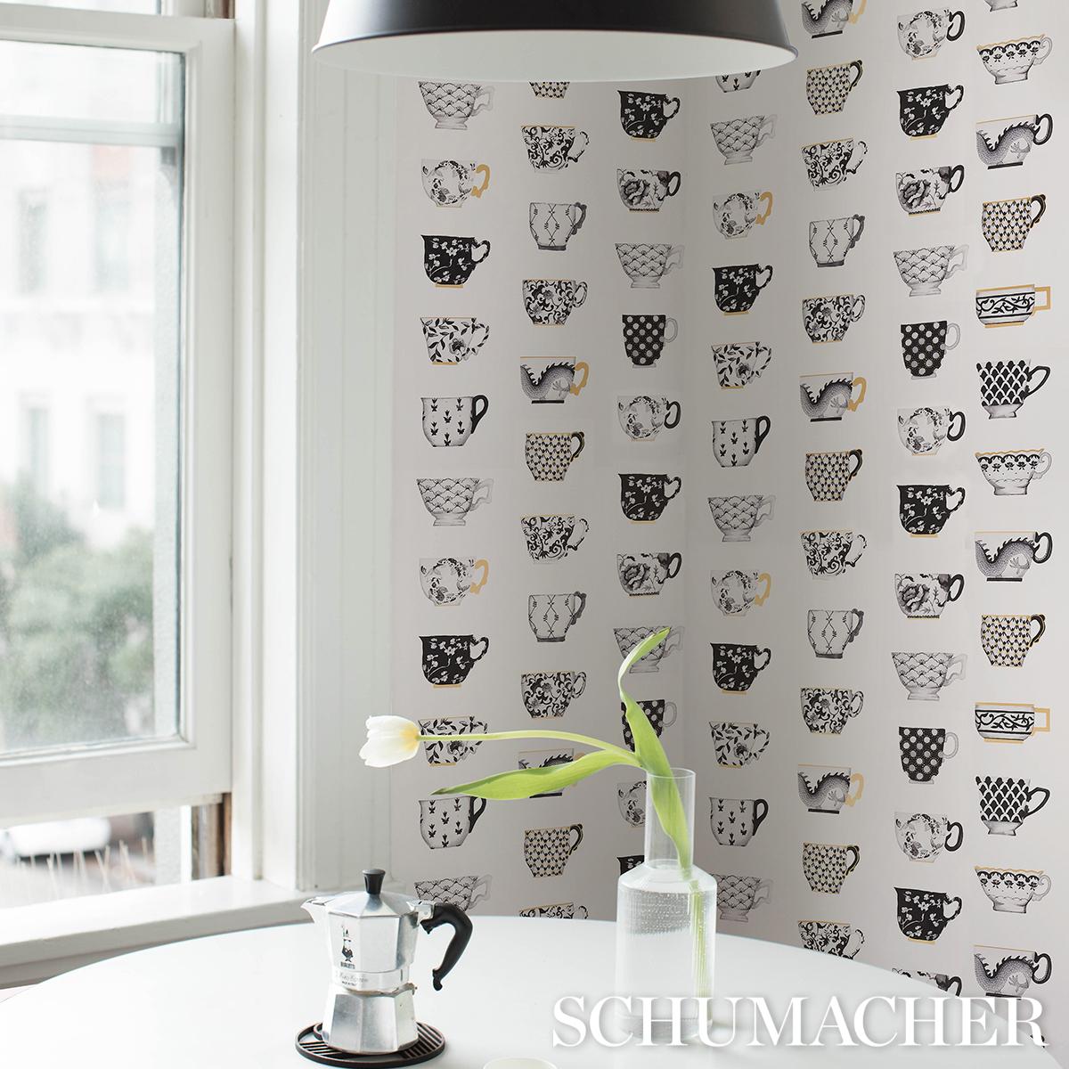 Schumacher Onie&#39;s Teacups Wallpaper