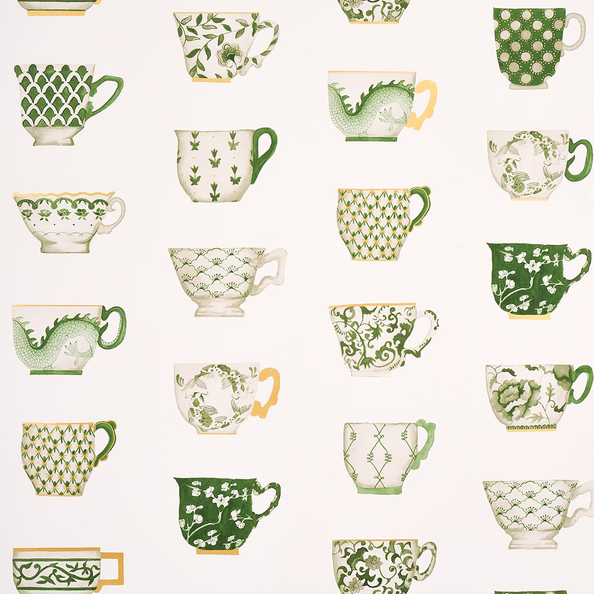 Schumacher Onie's Teacups Wallpaper