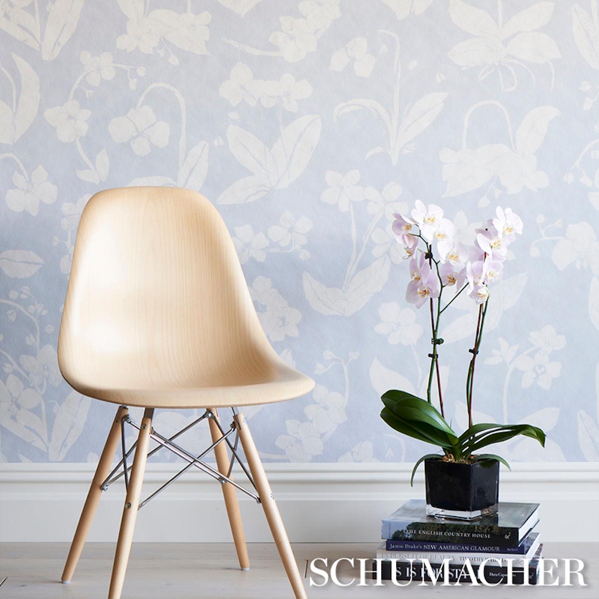 Schumacher Orchids Have Dreams Wallpaper