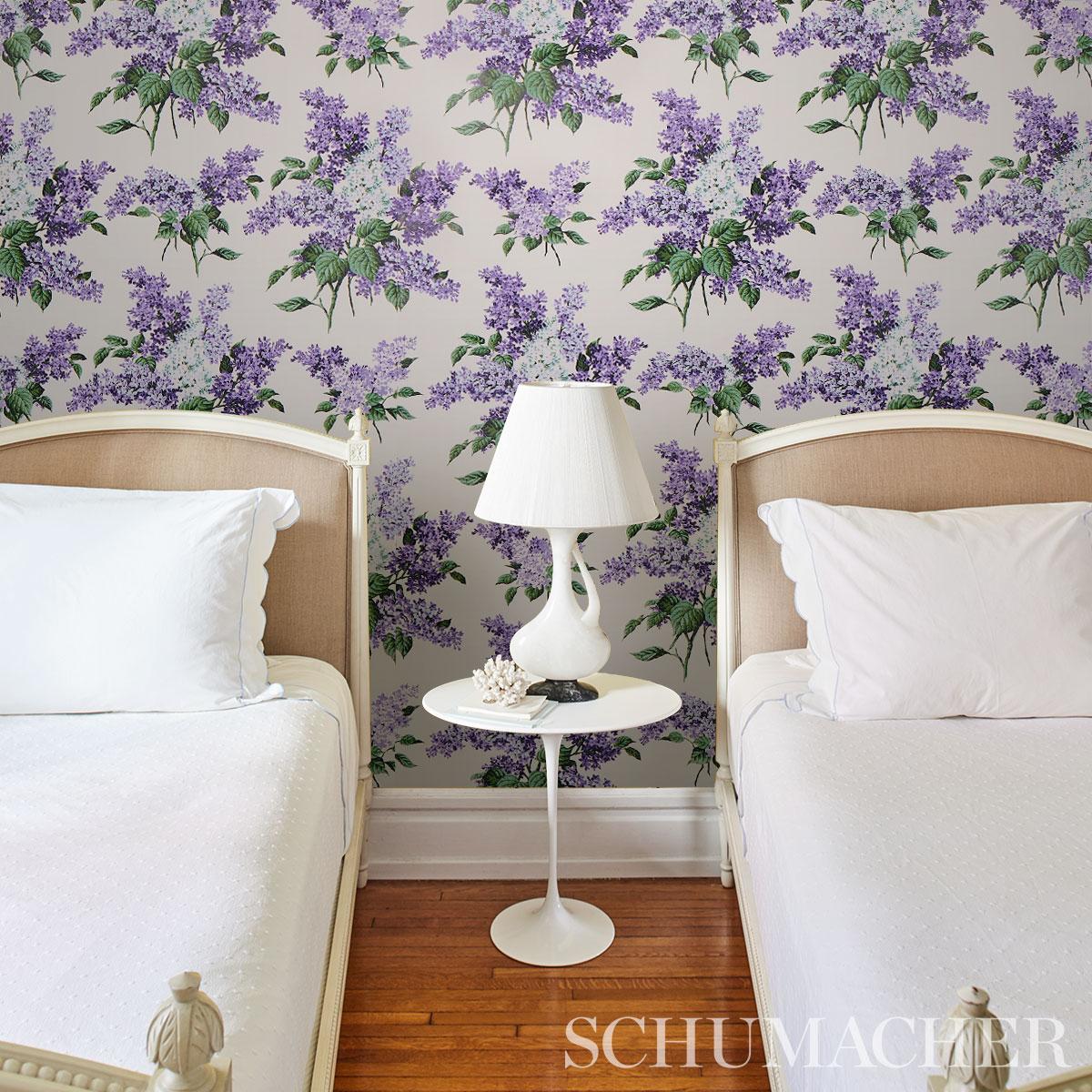 Schumacher Proust&#39;s Lilacs Wallpaper