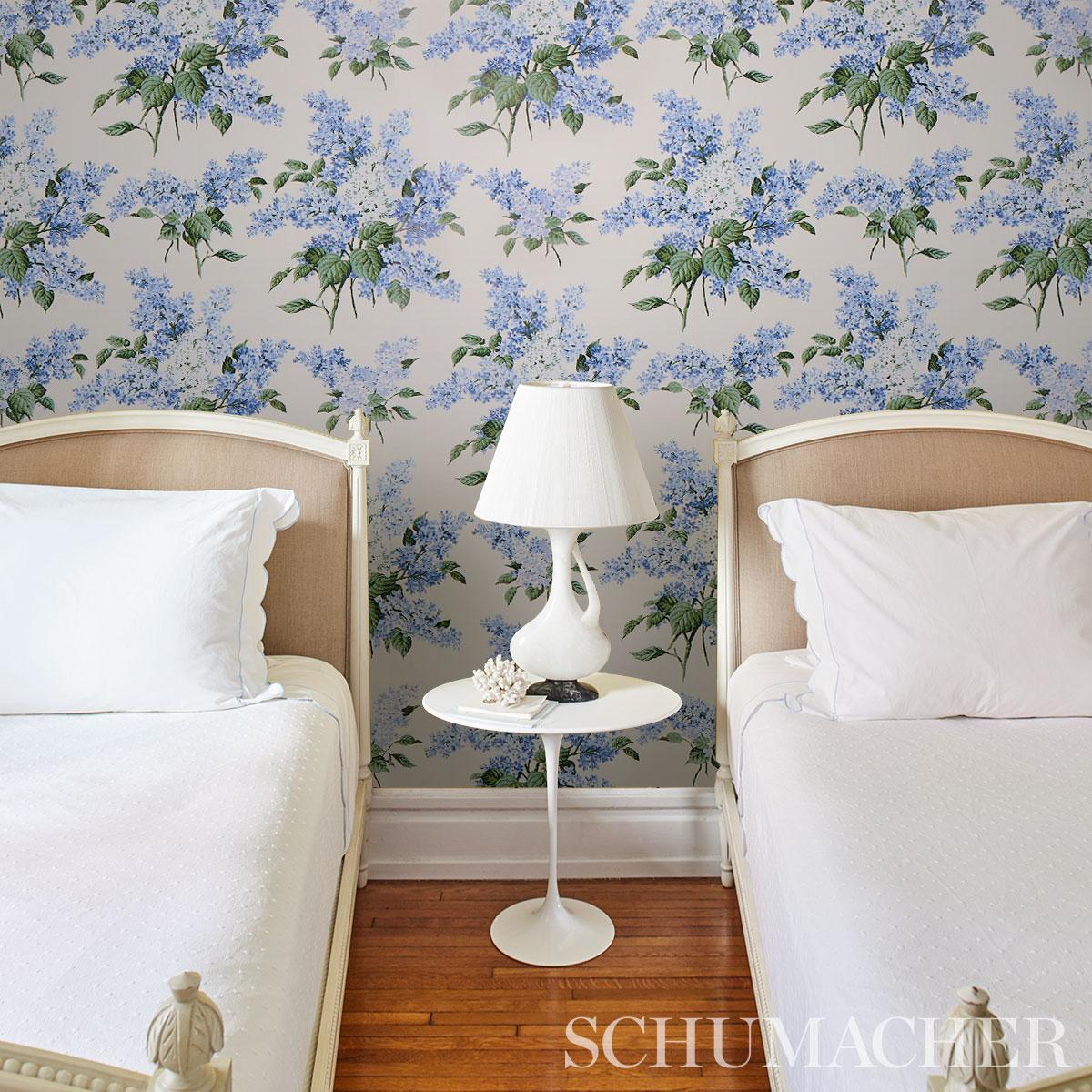 Schumacher Proust's Lilacs Wallpaper